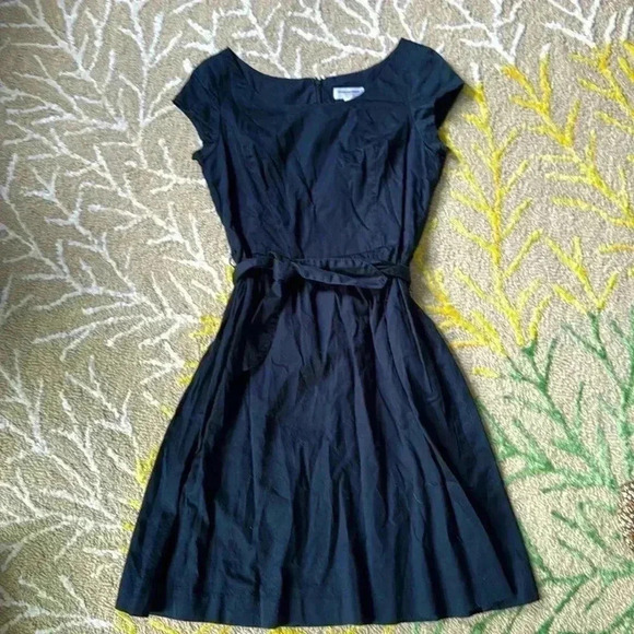 Isaac Mizrahi Dresses & Skirts - Isaac Mizrahi cotton fit and flare tie waist, cap sleeve pockets cotton dress 4